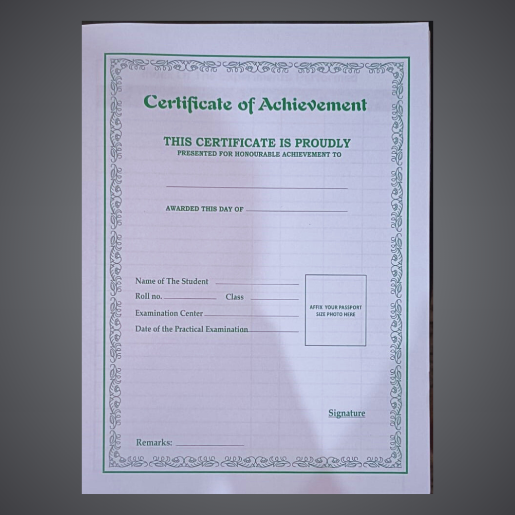 Class Time- Science Practical File
