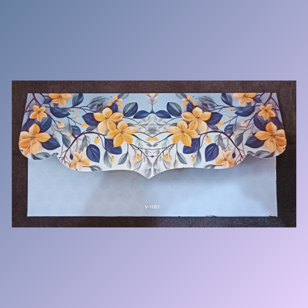 Elegant Floral Money Envelope Set (Set Of 5)