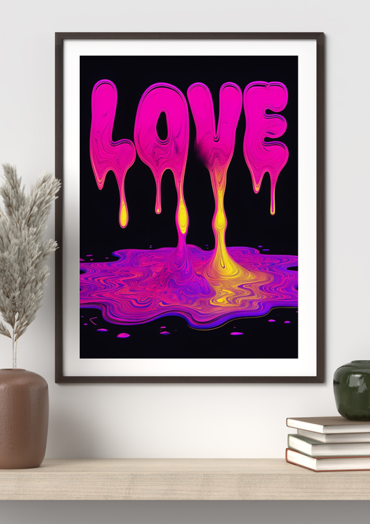 Melting Love – A4 Framed Art