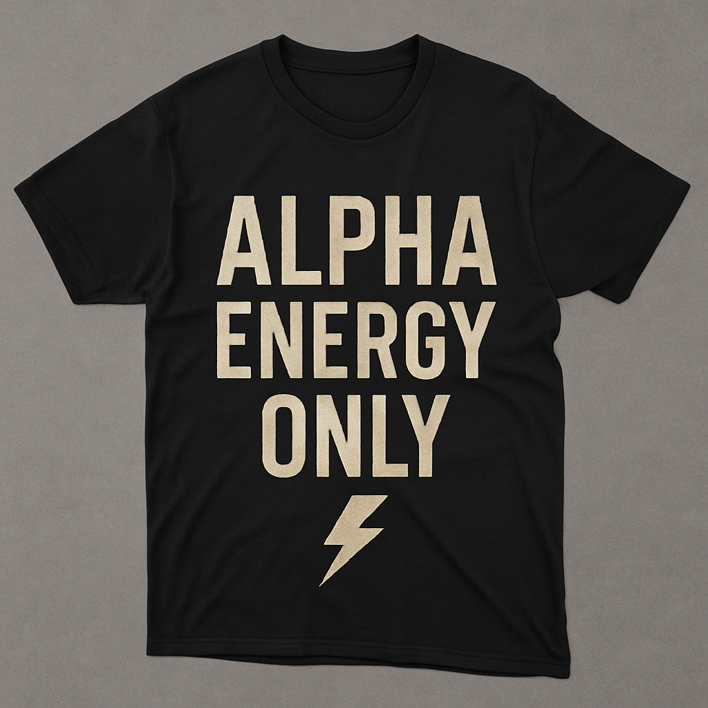 Alpha Energy Only T-shirt Design