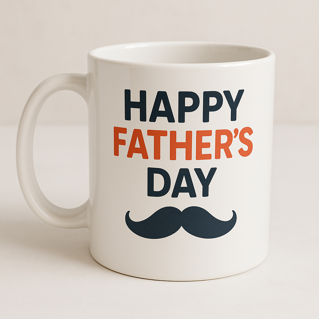 Happy Father’s Day Mug – A Sip of Love for Super Dads 💙
