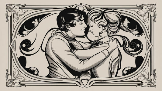 lover Art in black and white frame