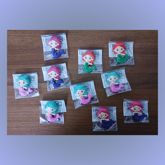 Mermaid Eraser (Set Of 10)