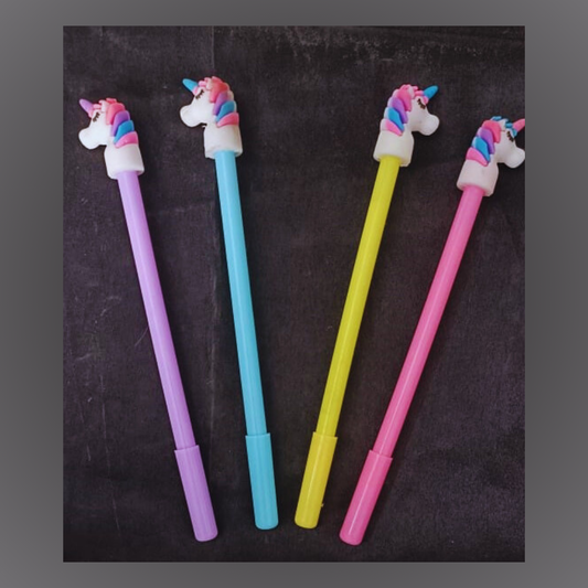 Unicorn  - Blue  Pen (Set Of 4 pic.)