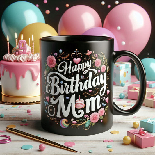 🎉 Happy Birthday MOM – Celebration Mug