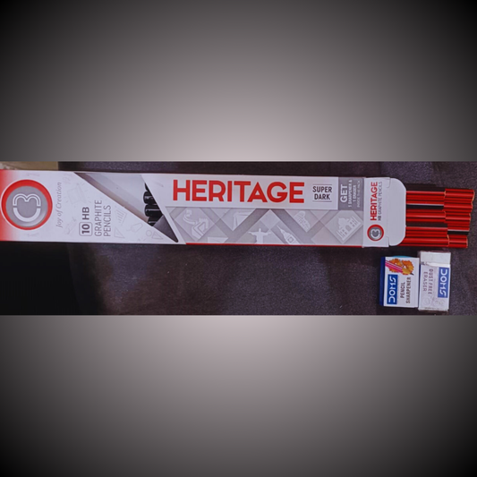 Heritage- Pencil Box (Pack Of 10) (Set Of 3)