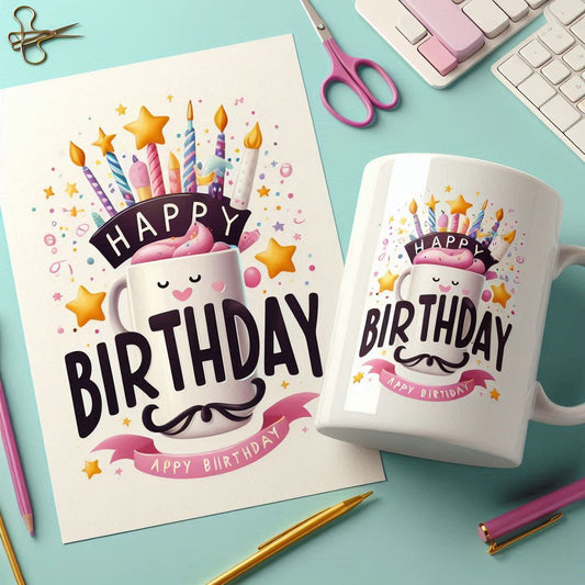 🎉 Happy Birthday – Celebration Mug
