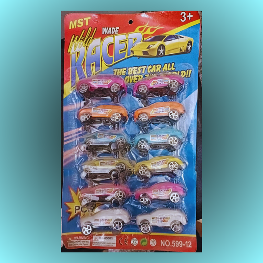 Wild Racer Car Set (Pack of 12)
