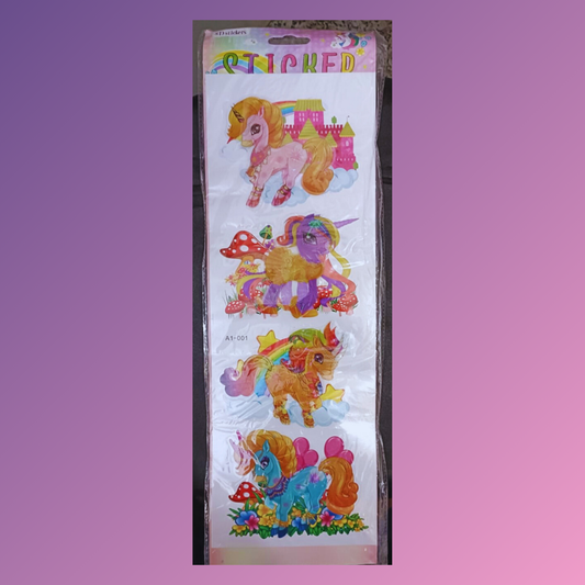 Unicorn Stickers 8D ( Set Of 3)