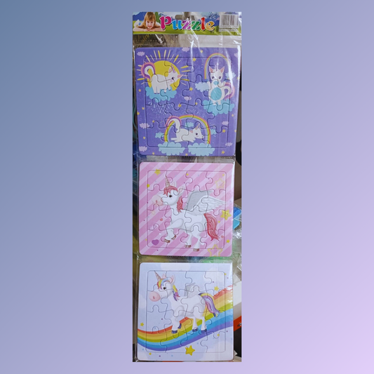 Unicorn Puzzle Set – Pack of 3