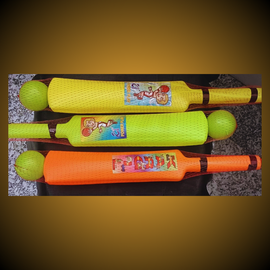 Set of 3 Kids Cricket Bats with Balls