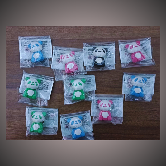 Cute Panda Eraser (Set Of 10)
