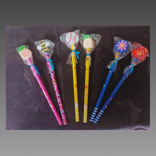 Fine Fix - Eraser + Pencil (Set Of 6 Pencils)