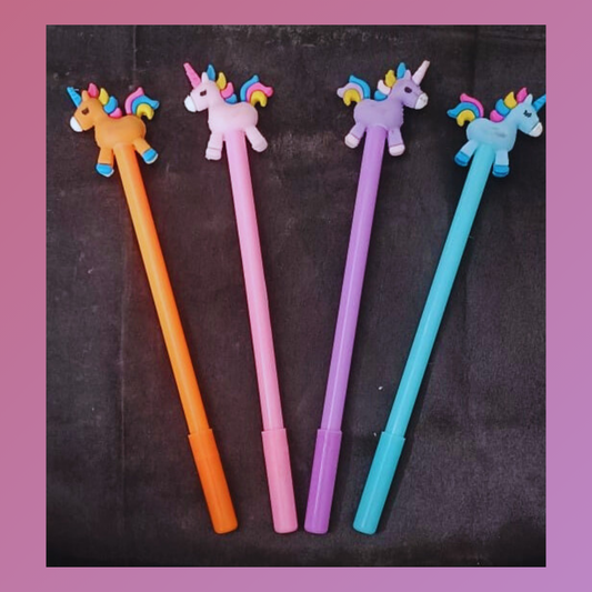 Unicorn  - Blue  Pen (Set Of 4 pic.)