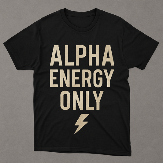 Alpha Energy Only T-shirt Design