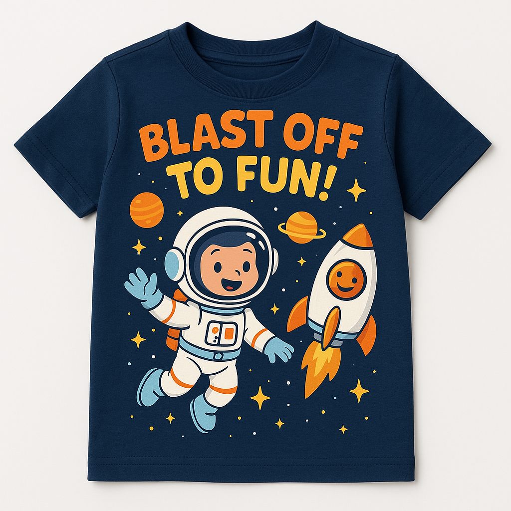 Blast Off Adventure T-shirt kid
