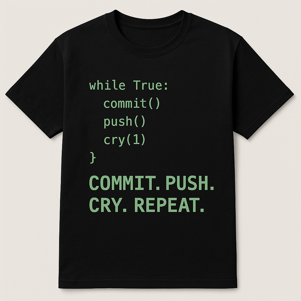while true: commit push and cry