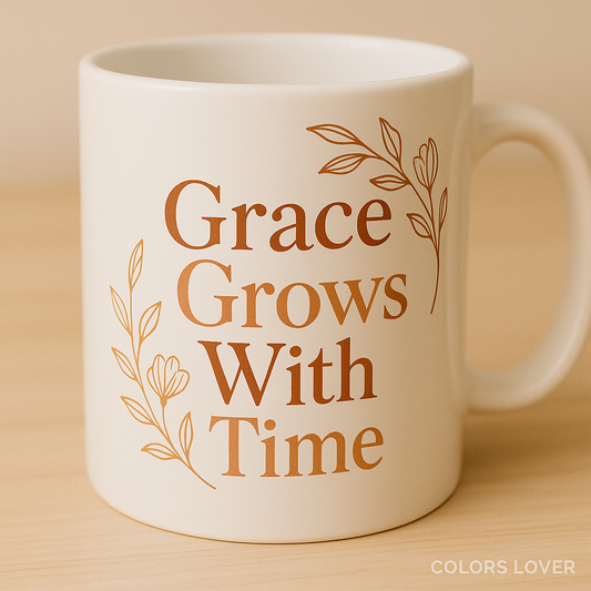 Grace Grows With Time Mug