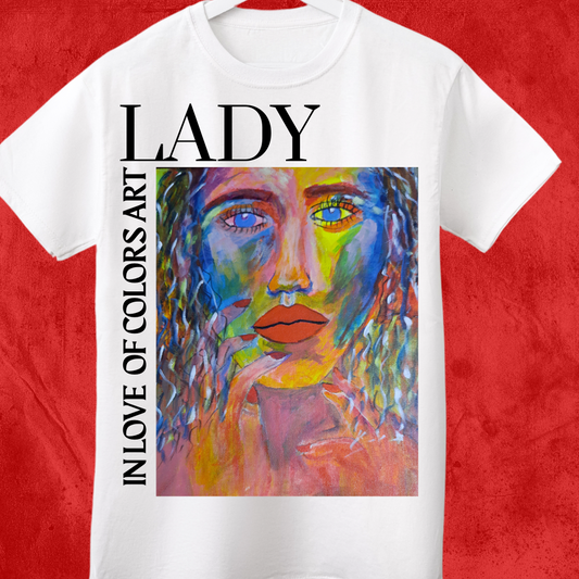 Lady In Love Of Colors Art