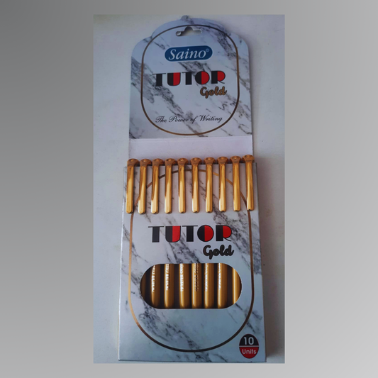 Saino Tutor Gold Pen (Set Of 10)